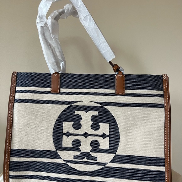 Tory Burch Ella  stripe jacquard tote bag - Picture 4 of 15